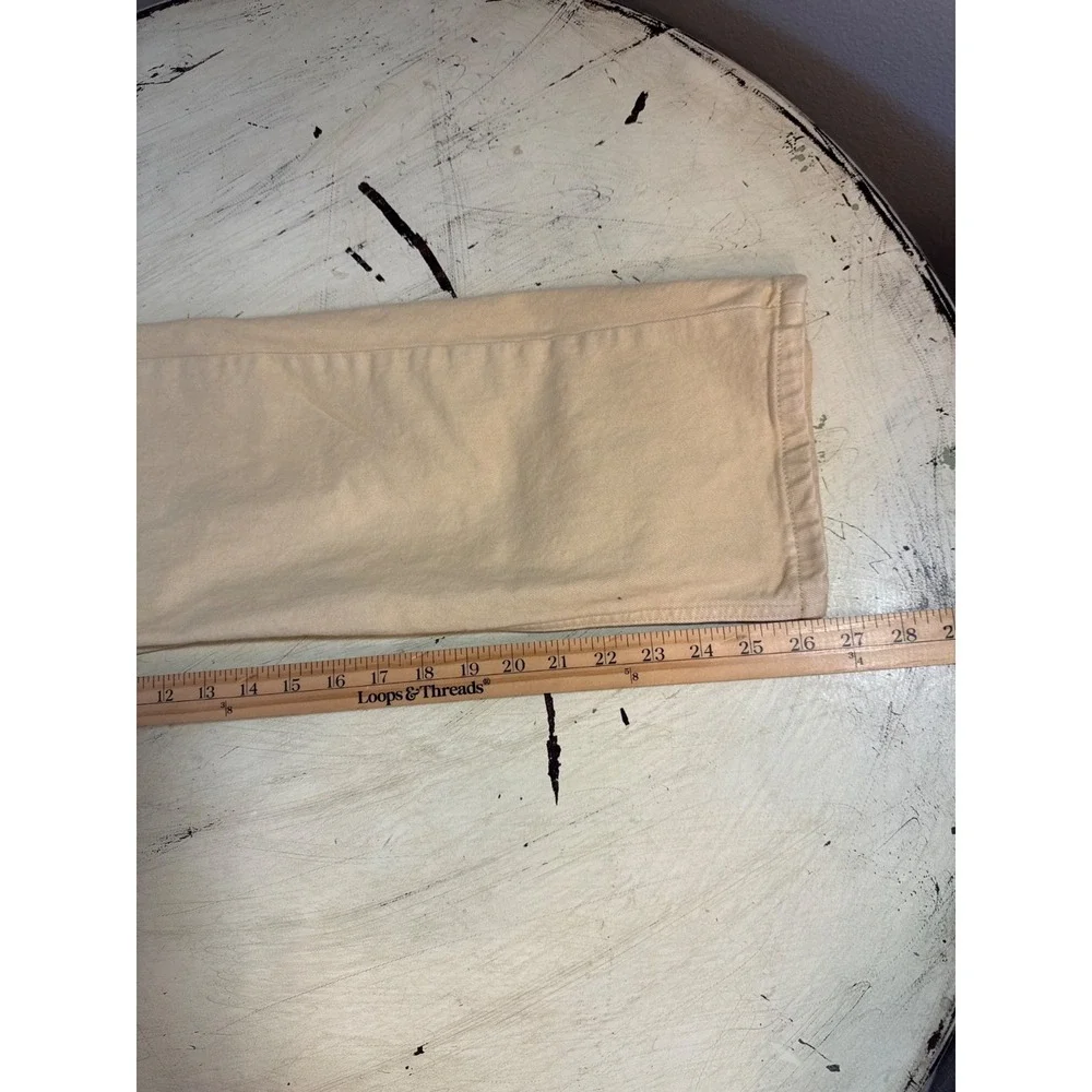 Everlane The Way-High Jean‎ Women 27 Tall Yellow Organic Cotton Straight Leg